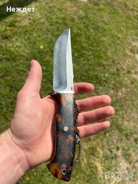 Нож от Слав Славов, стомана Д2 закалена на 61hrc с крио. , снимка 1