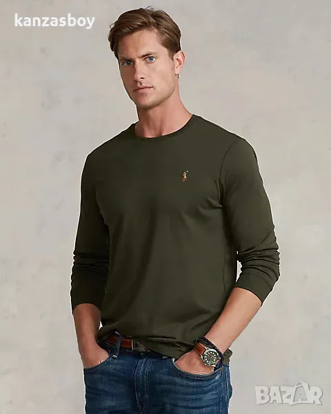 polo ralph lauren men's long sleeve - страхотна мъжка блуза S, снимка 1