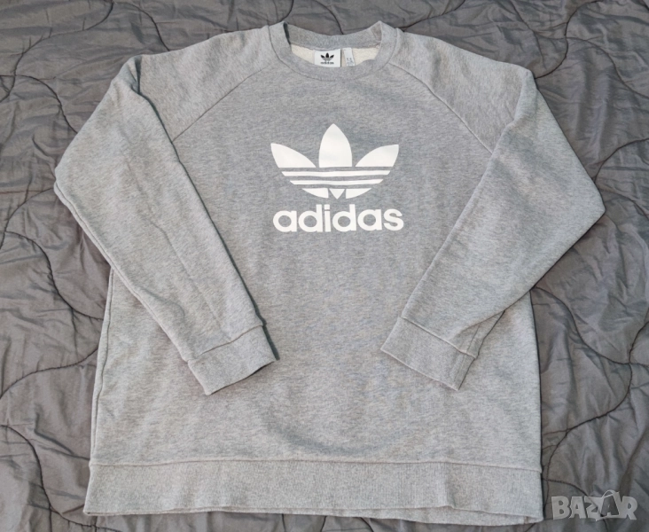 Adidas Сив Пуловер XL Адидас, снимка 1