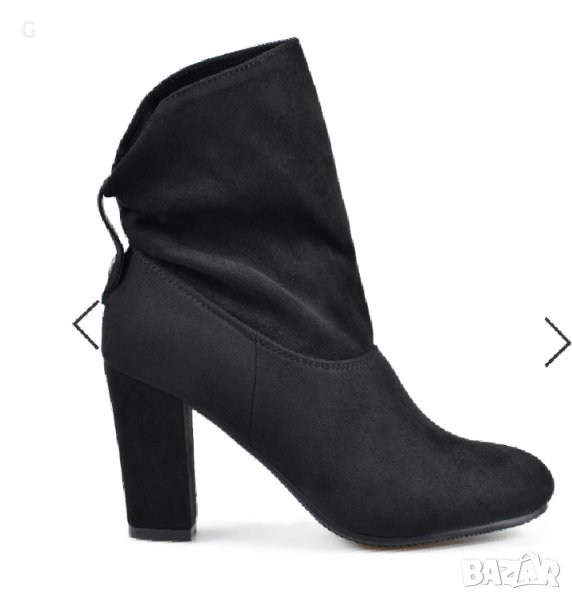 Елегантни велурени боти, снимка 1