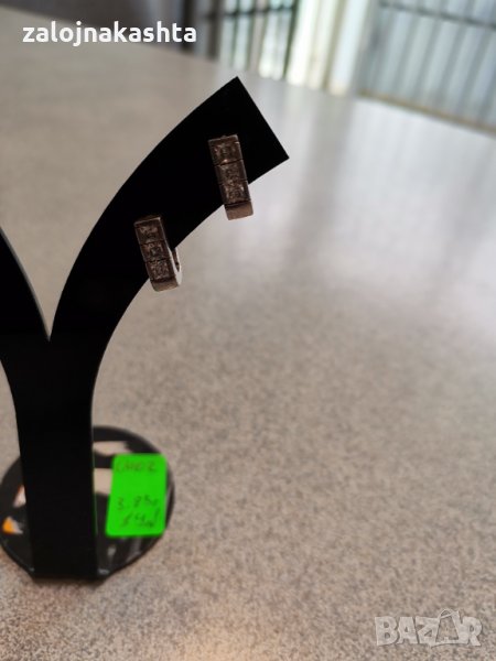 Сребърни обеци 3.85гр , снимка 1