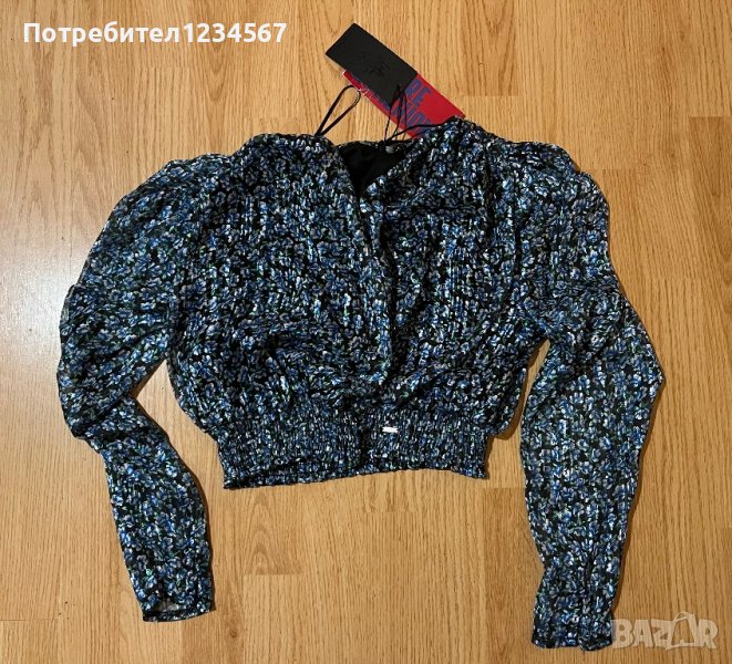 Дамска сатенена блуза, снимка 1