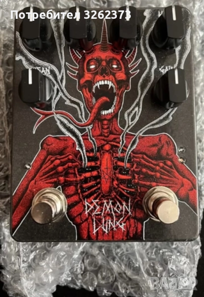 Abominable Electronics Demon Lung fuzz педал за китара и бас, снимка 1