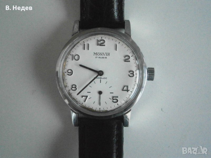 MONVIS, 17 rubis, UT 6325, Wehrmachtswerk! TOP!, снимка 1