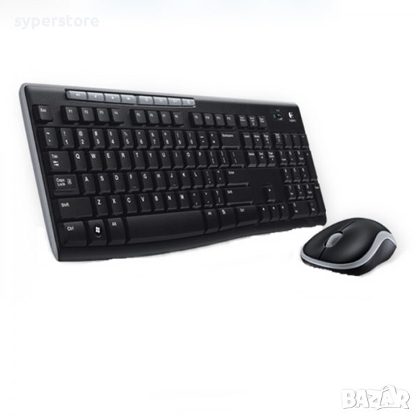 Клавиатура + Мишка Безжични Logitech MK270 черна, SS300654, снимка 1