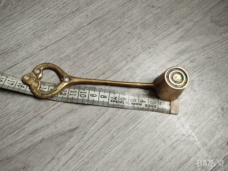 Месингов гасител за свещи, снимка 1