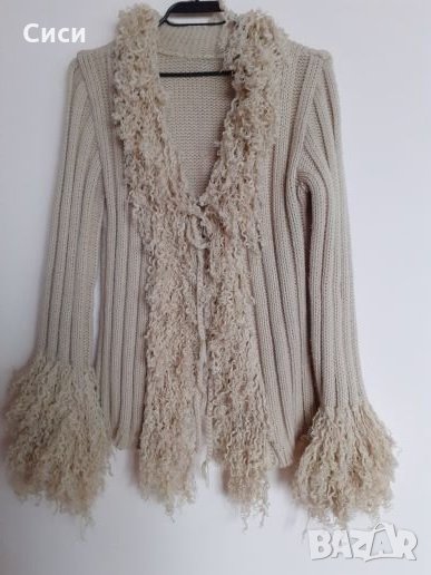 Уникална плетена жилетка, снимка 1