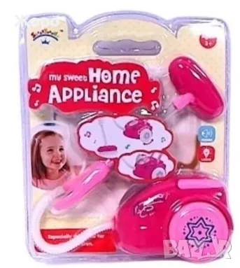 ДЕТСКА ИГРАЧКА ПРАХОСМУКАЧКА РОЗОВА С ЗВУК И СВЕТЛИНА КН12481, снимка 1