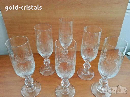  кристални чаши , снимка 1