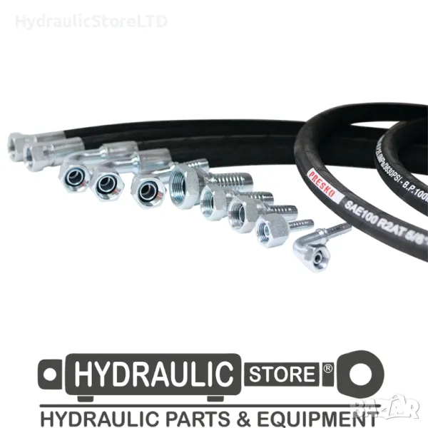 Хидравличен маркуч за високо налягане PRESKO HP 1” - 1500mm 00°- 00°, снимка 1