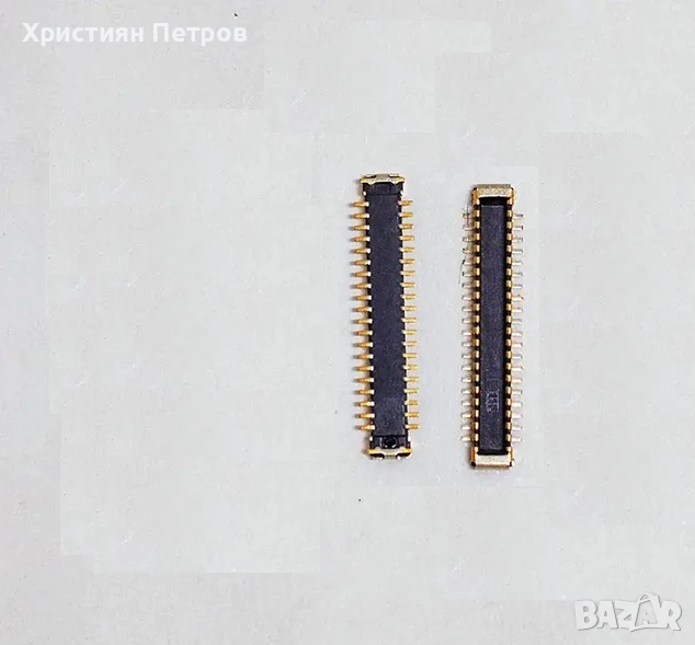 Конектор / Букса 40 pin мъжки на лентовият кабел за Xiaomi Redmi Note 9 Pro, снимка 1