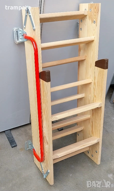 НАЙ ДОБРАТА ОФЕРТА НОВА Дървена сгъваема таванска стълба 2,5м , снимка 1