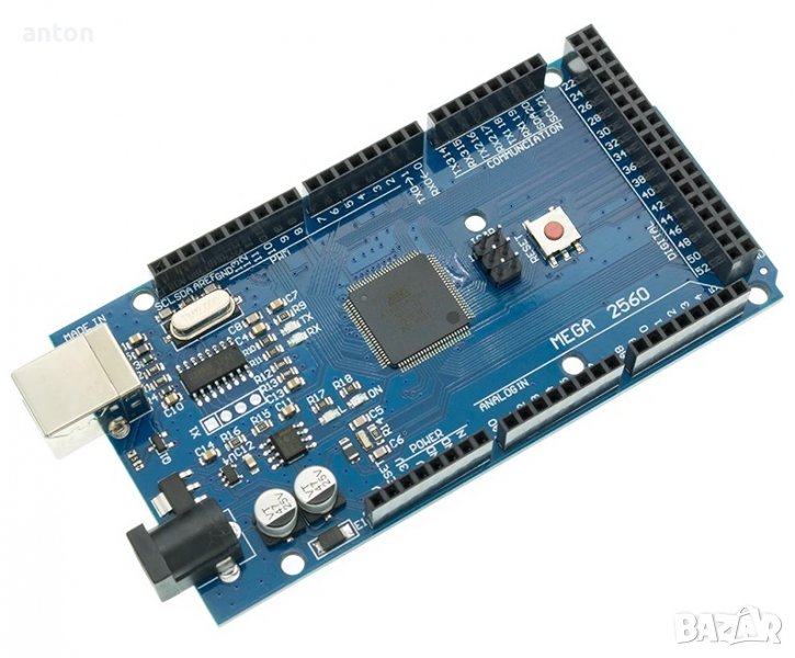 MEGA2560 MEGA 2560 R3 ATmega2560-16AU CH340G AVR USB Development board развойна платка атмега atmel, снимка 1