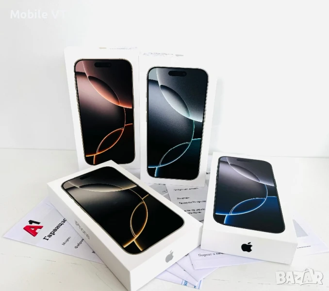 НОВ! iPhone 16 Pro 128GB Desert / White Titanium 24м.ГАРАНЦИЯ!, снимка 1