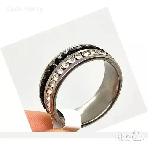 Уникално красив пръстен с кристалчета, снимка 1