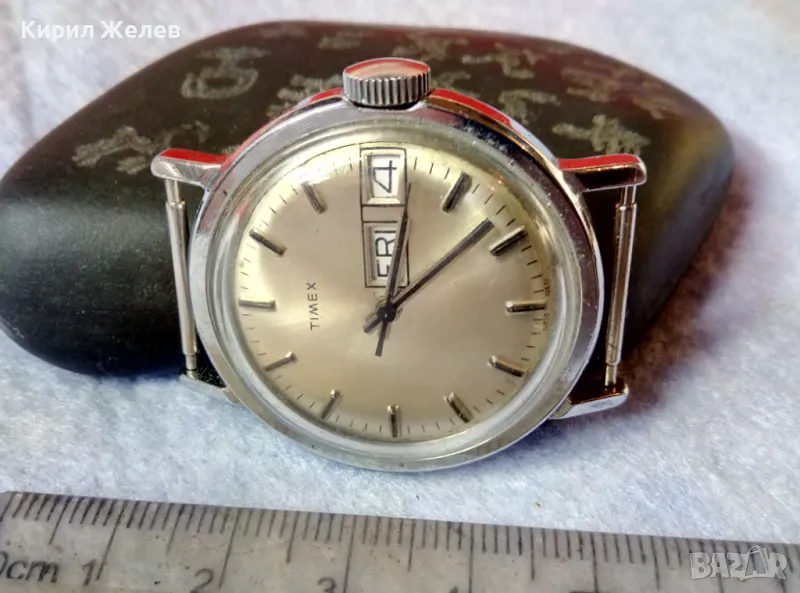 TIMEX Стар РЯДЪК ВИНТИДЖ МОДЕЛ АНГЛИЙСКИ РЪЧЕН ЧАСОВНИК ТАЙМЕКС РАБОТЕЩ 49577, снимка 1
