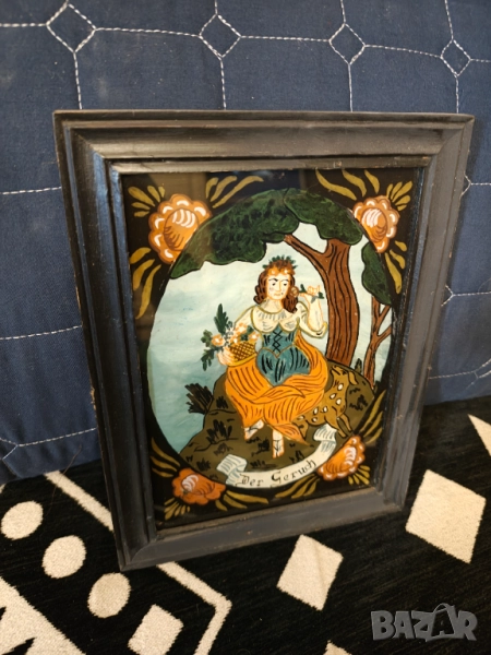 Картина найвизъм върху стъкло ., снимка 1