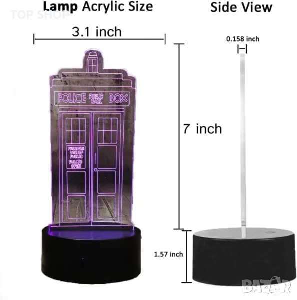 3D LED лампа Полицейска станция, снимка 1