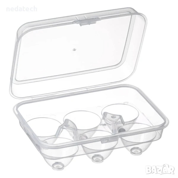 Пластмасова кутия за яйца, 17,5x12x7 см., снимка 1