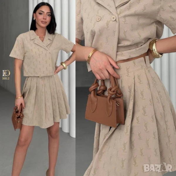 дамски комплекти сако и пола ysl saint laurent , снимка 1