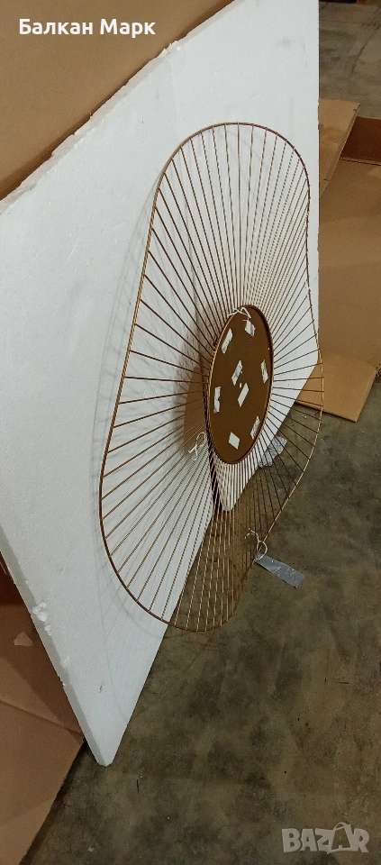 Декоративна метална рамка за огледало Lawrence Grey – 90 см, снимка 1