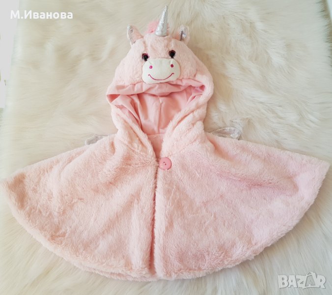 Пончо - пелерина  Еднорог 3-5 години, снимка 1