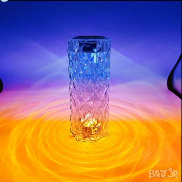 Музикална Кристална лампа с вградена колонка и дистанционно , снимка 1