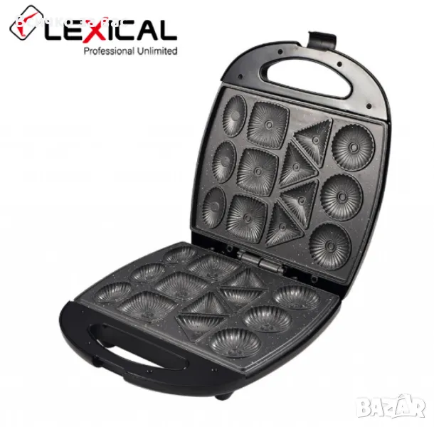 Многофункционален грил, 2 в 1 , за сандвичи и бисквитки, Lexical, снимка 1