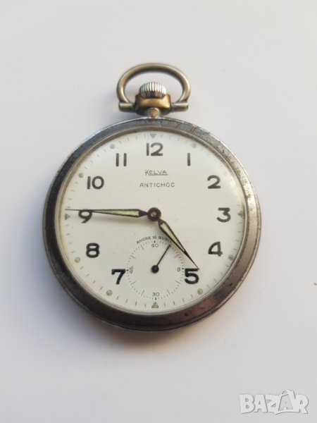Джобен механичен часовник Kelva Antichoc - 16 рубина, снимка 1