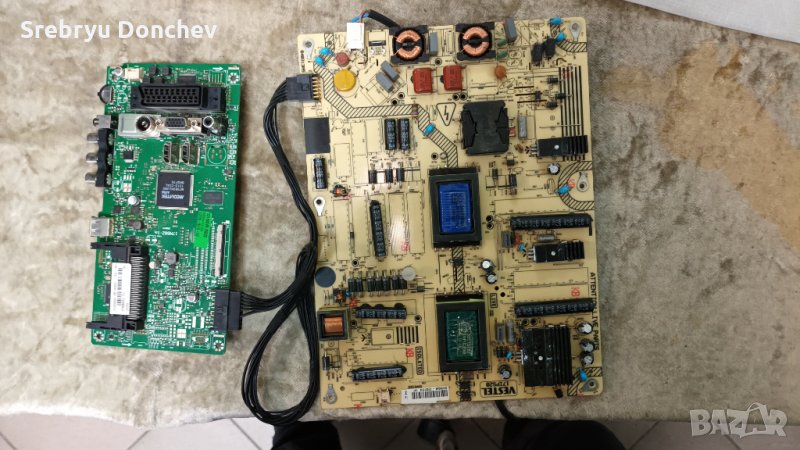 Power Supply Board 17IPS20/Main Board 17MB82-1A от телевизор със счупен екран Vestel 39, снимка 1