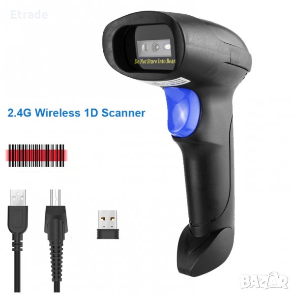 Безжичен QR Баркод скенер, Barcode scanner, снимка 1