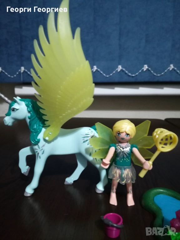 Playmobil, 4 комплекта Еднорог, Кон, Драконче, щъркели и Феи, снимка 1