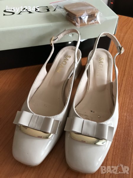Обувки без пета в екрю! №37 , снимка 1