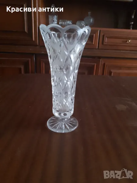 Кристални ваза, красива , снимка 1