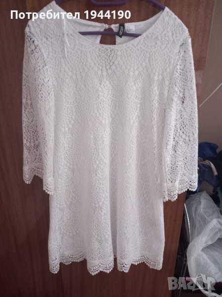 Бяла рокля HQM използвана, снимка 1