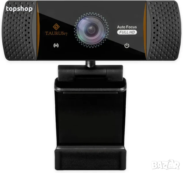 НОВА TAURUS17- Уеб камера за компютър, с автоматичен фокус, стерео микрофон, USB 2.0 Full HD..., снимка 1