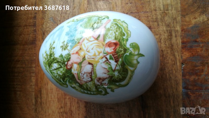 Винтидж Порцеланово яйце, снимка 1