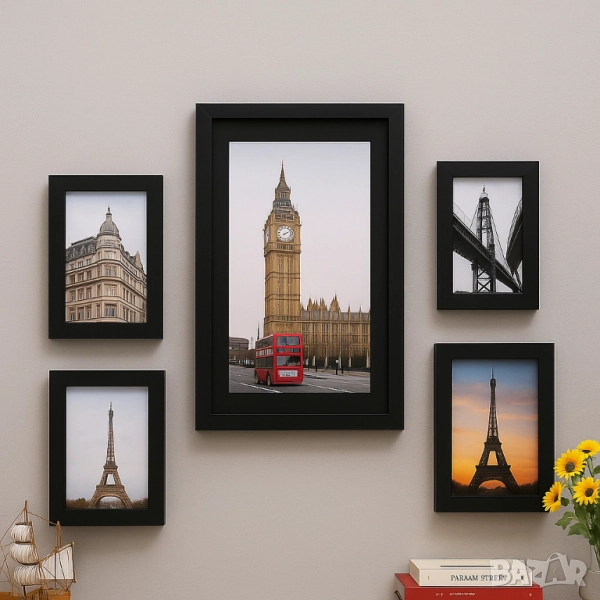 Комплект рамки за снимки в различни размери, снимка 1