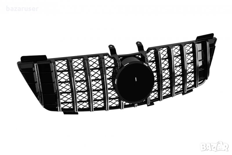 Хром/черна решетка тип GT за Mercedes ML W164 2005-2008/GRB066, снимка 1