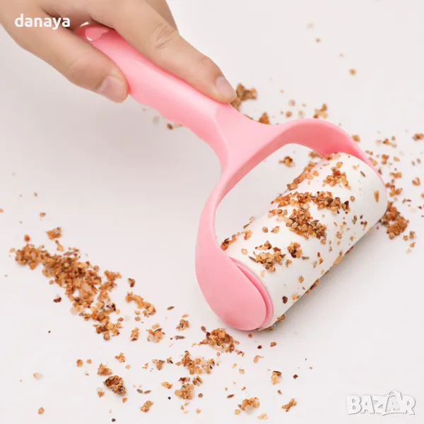 5724 Ролка за почистване на мъхчета и косми с лепящи листчета, снимка 1