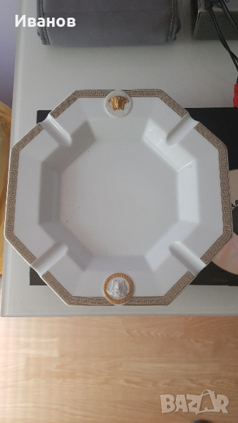 VERSACE порцелан rozental пепелник, снимка 1