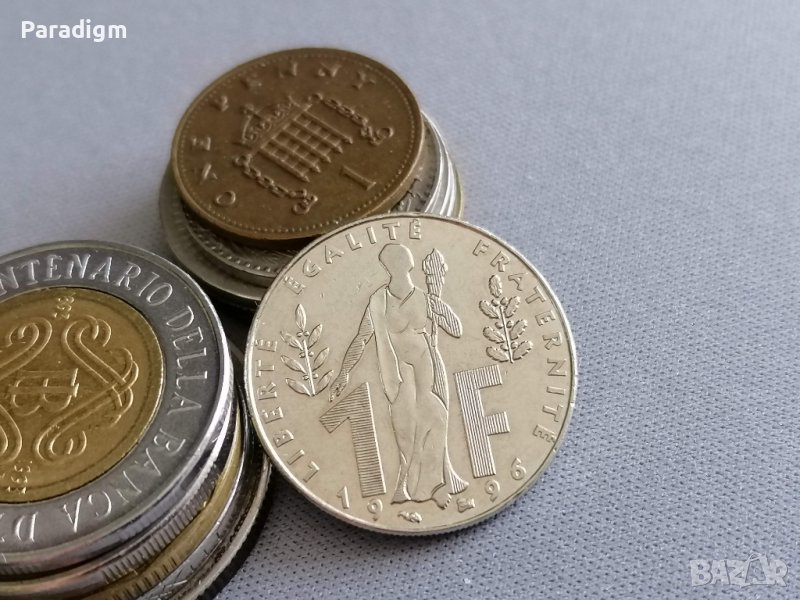 Монета - Франция - 1 франк (Jacques Rueff) | 1996г., снимка 1