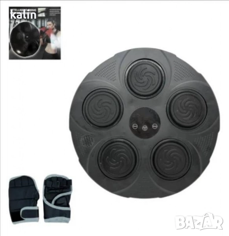 Бокс машина музикална със светлина ,5 мишени, ръкавици, снимка 4 - Бокс - 49611578