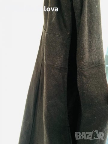 Черна рокля BEXLEYS WOMAN лен и вискоза, снимка 7 - Рокли - 32216359