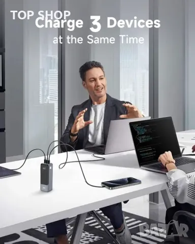 145W Power Bank, 27000mAh преносимо зарядно устройство за лаптоп и телефон, Powerbank с 3 изхода, 10, снимка 7 - Външни батерии - 48901528