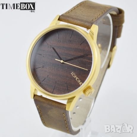 KOMONO Winston Gold Wood KOM-W2021. Нов мъжки часовник, снимка 1