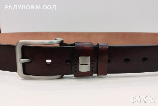 Кафяв мъжки колан естествена кожа / 7205