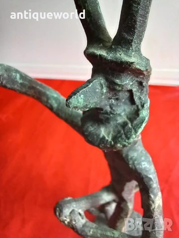 Фавн , САТИР, Бронзова Пластика ,Фигура , Статуетка, снимка 6 - Антикварни и старинни предмети - 51212938