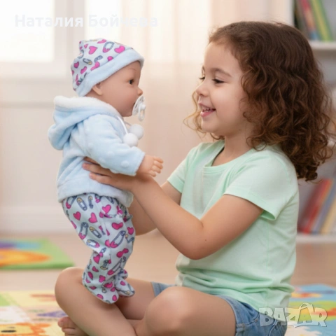 Кукла бебе със звук и зимни дрехи - 36 см - Перфектен подарък за празниците, снимка 2 - Кукли - 53379019