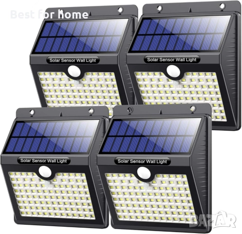 Соларни лампи за външна употреба със сензор за движение